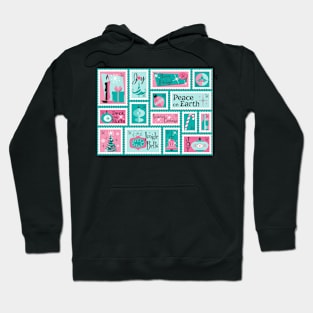 Atomic Cafe MidCentury Holiday Stamps 1 Hoodie